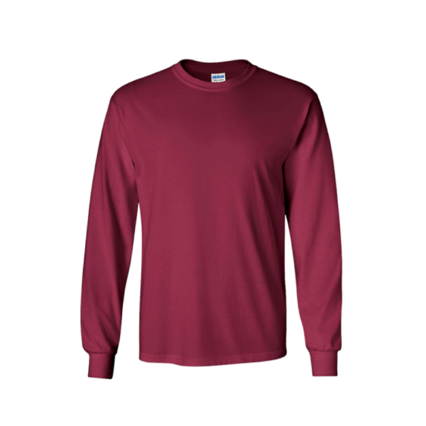 <strong> GILDAN </strong> - 2400 Adult Long Sleeve Tshirt - Maroon, 2XL