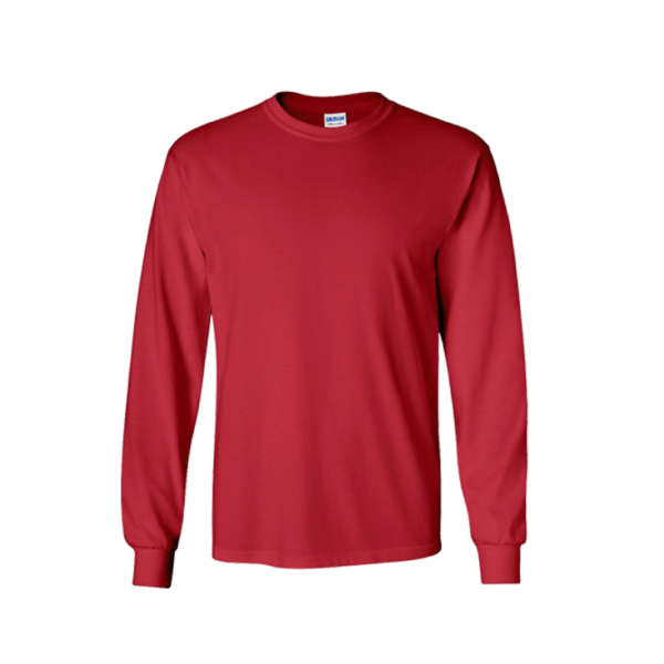<strong> GILDAN </strong> - 2400 Adult Long Sleeve Tshirt - Red, 2XL