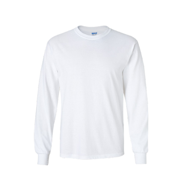<strong> GILDAN </strong> - 2400 Adult Long Sleeve Tshirt - White, 2XL