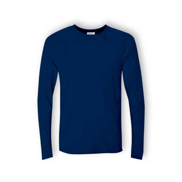 <strong> GILDAN </strong> - 76400 Adult Long Sleeve Tshirt - Navy, 2XL