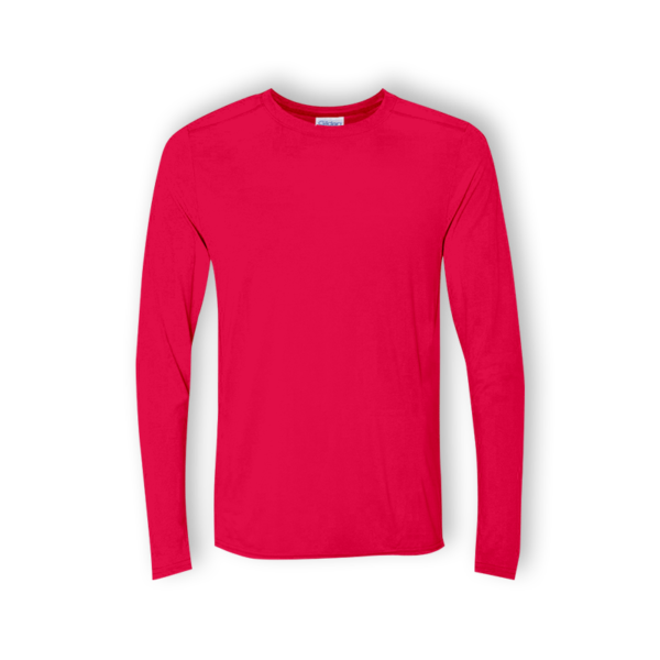 <strong> GILDAN </strong> - 76400 Adult Long Sleeve Tshirt - Red, 2XL