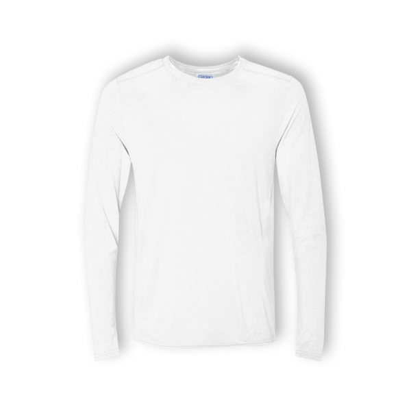 <strong> GILDAN </strong> - 76400 Adult Long Sleeve Tshirt - White, 2XL