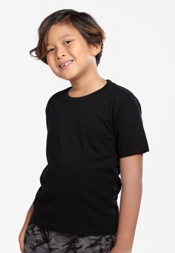 <strong> PANBASIC </strong> - 100% Cotton Round Neck Kids PK-901 - 12-14Y, Black