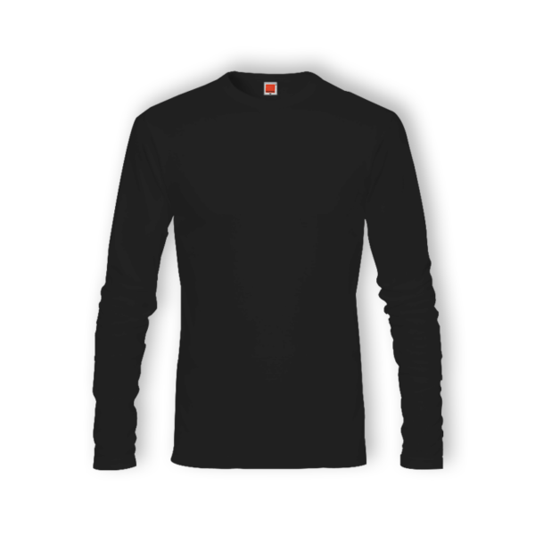 <strong> OREN SPORT </strong> - CT54 Unisex Round Neck Long Sleeve Tshirt - 160gsm - Black, 3XL