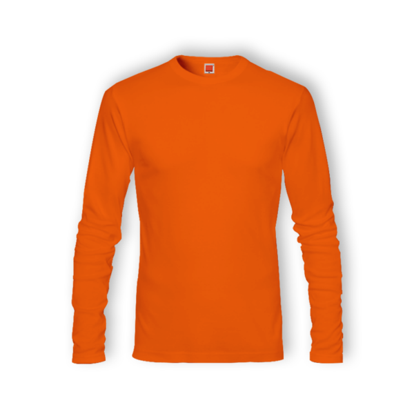 <strong> OREN SPORT </strong> - CT54 Unisex Round Neck Long Sleeve Tshirt - 160gsm - Orange, 3XL