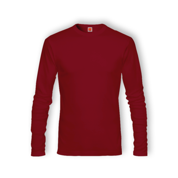 <strong> OREN SPORT </strong> - CT54 Unisex Round Neck Long Sleeve Tshirt - 160gsm - Red, 3XL