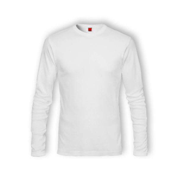 <strong> OREN SPORT </strong> - CT54 Unisex Round Neck Long Sleeve Tshirt - 160gsm - White, 3XL