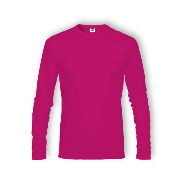 <strong> ALAM FASHION </strong> - AFUL - UNISEX LONG SLEEVE (COTTON) - Fuchsia, 5XL