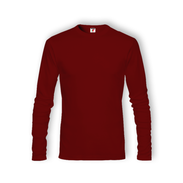 <strong> ALAM FASHION </strong> - AFUL - UNISEX LONG SLEEVE (COTTON) - Maroon, 5XL