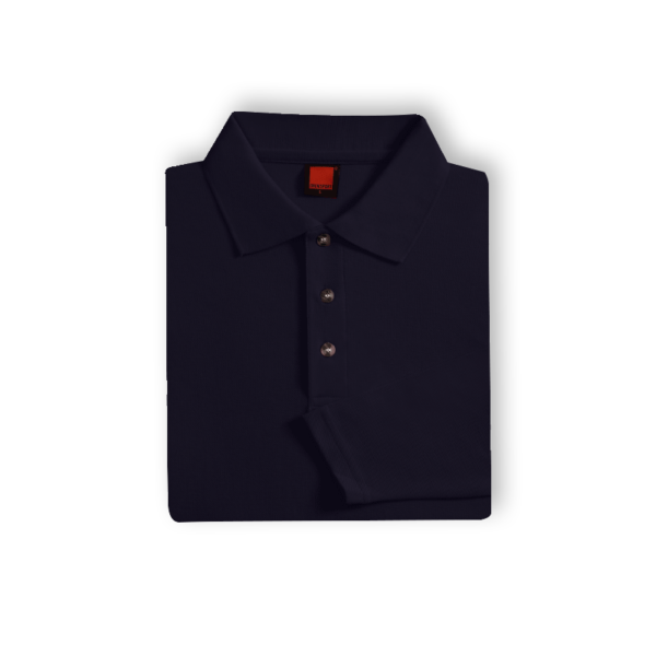 <strong> OREN SPORT </strong> - HC09 Unisex Polo Long Sleeve - Honeycomb - Navy, 3XL