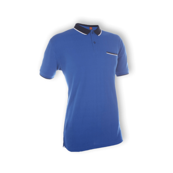 <strong> OREN SPORT </strong> - HC15 Unisex Polo with Pocket - Honeycomb - Royal, 3XL
