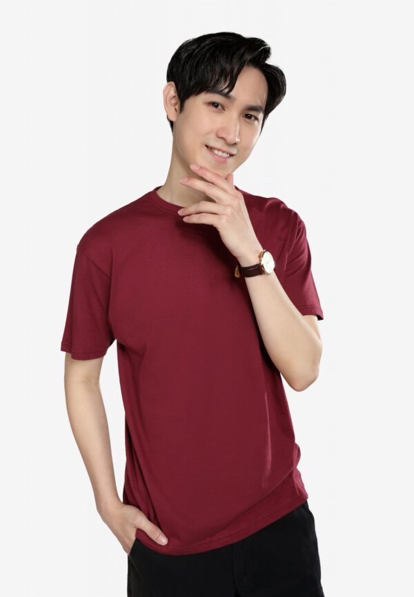<strong> PANBASIC </strong> - 100% Cotton Round Neck (160 grams) P-901 - 7XL, Burgundy