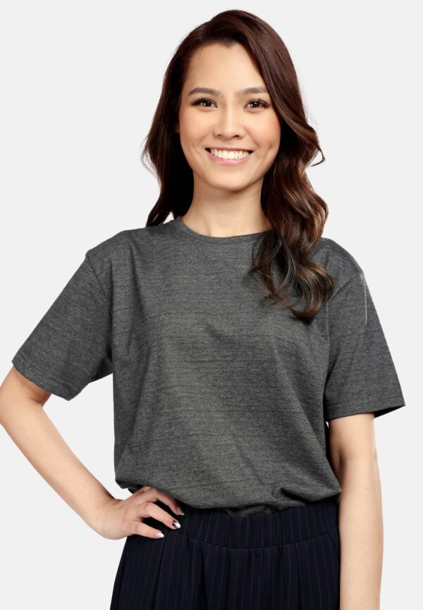 <strong> PANBASIC </strong> - Premium Cotton Round Neck P-902 - 3XL, Dark Melange