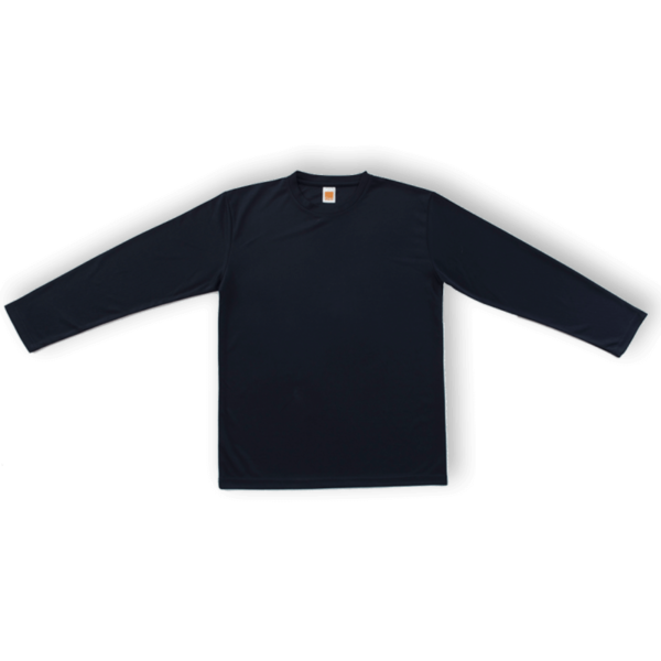 <strong> OREN SPORT </strong> - QD54 Unisex Round Neck long Sleeve Tshirt - Microfiber Eyelet - Navy, 3XL