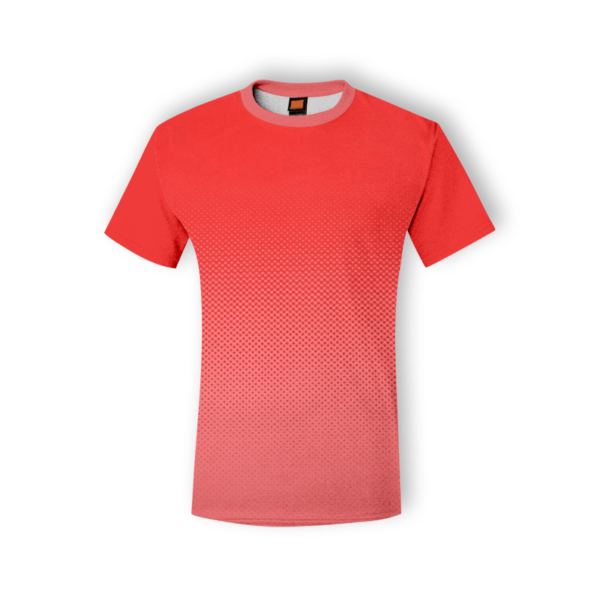 <strong> OREN SPORT </strong> - QD43 Unisex Round Neck Tshirt - Red / Peach, 3XL