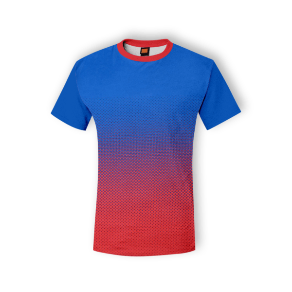 <strong> OREN SPORT </strong> - QD43 Unisex Round Neck Tshirt - Royal / Red, 3XL