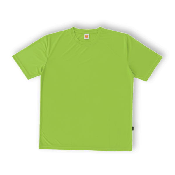 <strong> OREN SPORT </strong> - QD56 Unisex Round Neck Tshirt - Microfiber Interlock - Lime Green, 3XL