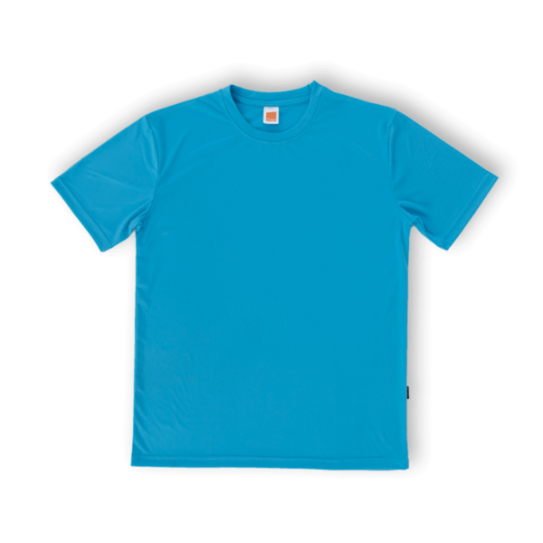 <strong> OREN SPORT </strong> - QD56 Unisex Round Neck Tshirt - Microfiber Interlock - Sea Blue, 3XL