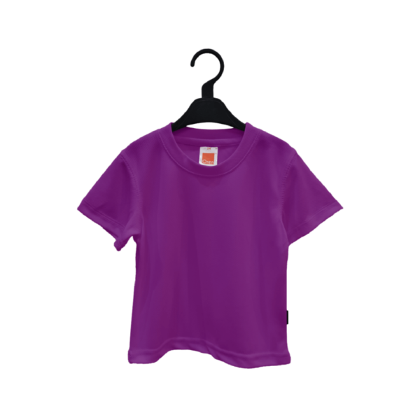 <strong> OREN SPORT </strong> - QD68 Kid Round Neck Tshirt - Microfiber Eyelet - 32, Dark Purple