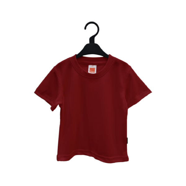 <strong> OREN SPORT </strong> - QD68 Kid Round Neck Tshirt - Microfiber Eyelet - 32, Maroon