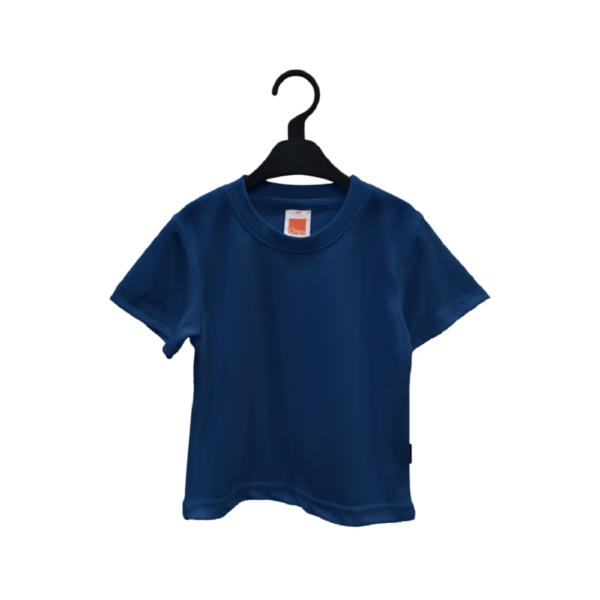 <strong> OREN SPORT </strong> - QD68 Kid Round Neck Tshirt - Microfiber Eyelet - 32, Navy Pro