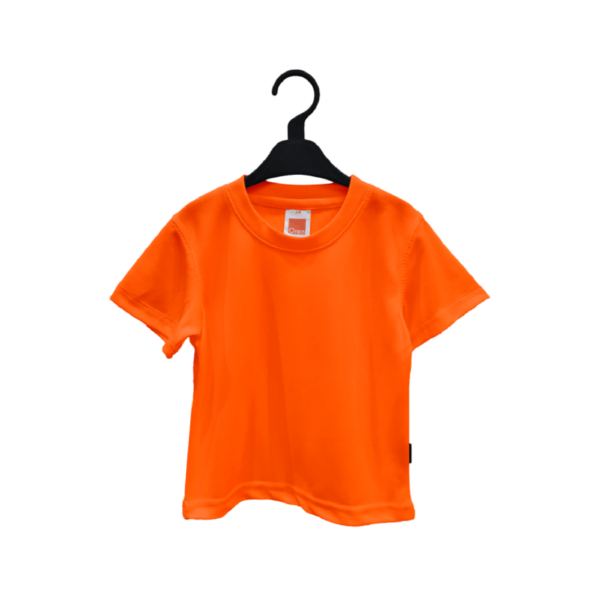 <strong> OREN SPORT </strong> - QD68 Kid Round Neck Tshirt - Microfiber Eyelet - 32, Orange