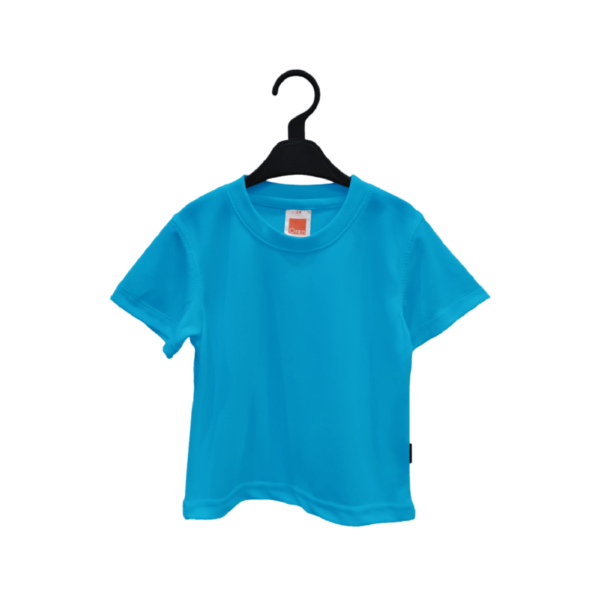 <strong> OREN SPORT </strong> - QD68 Kid Round Neck Tshirt - Microfiber Eyelet - 32, Sea Blue