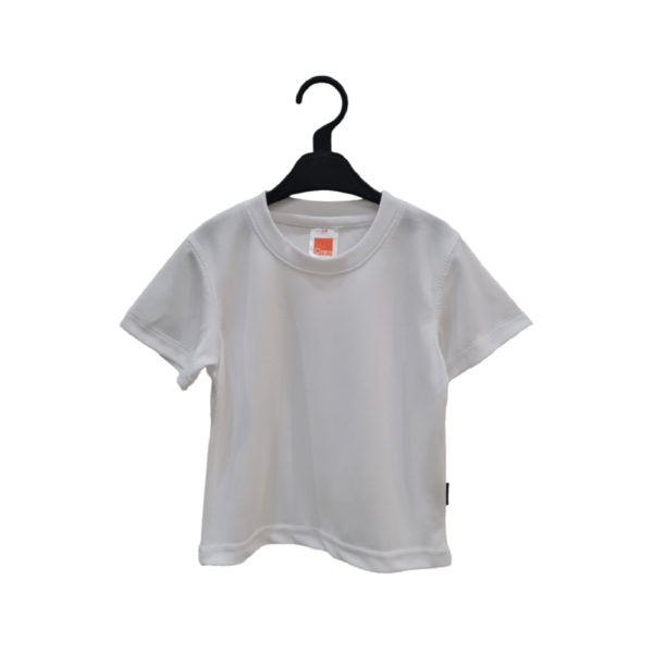 <strong> OREN SPORT </strong> - QD68 Kid Round Neck Tshirt - Microfiber Eyelet - 32, White