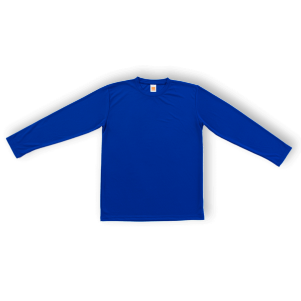 <strong> OREN SPORT </strong> - QD54 Unisex Round Neck long Sleeve Tshirt - Microfiber Eyelet - Royal, 3XL