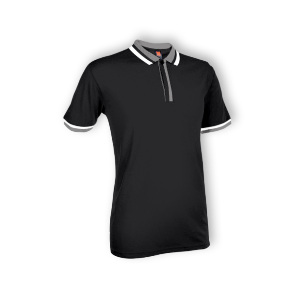 <strong> OREN SPORT </strong> - SJ04 Unisex Collar Tshirt - Black, 3XL