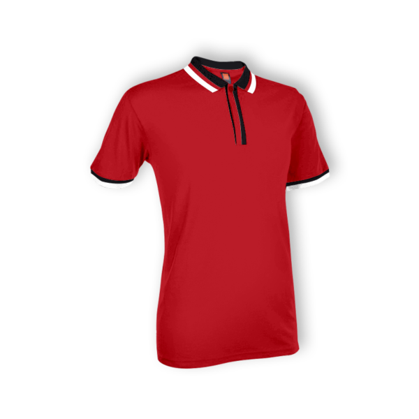 <strong> OREN SPORT </strong> - SJ04 Unisex Collar Tshirt - Red, 3XL