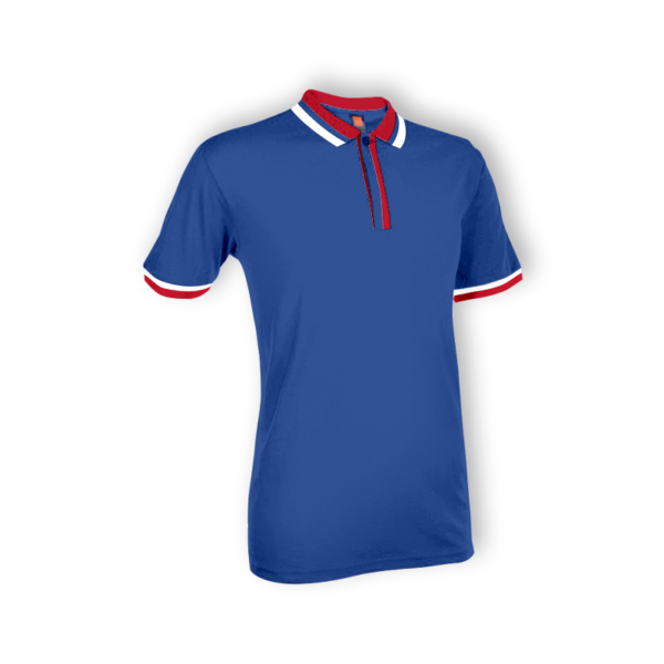 <strong> OREN SPORT </strong> - SJ04 Unisex Collar Tshirt - Royal Blue, 3XL