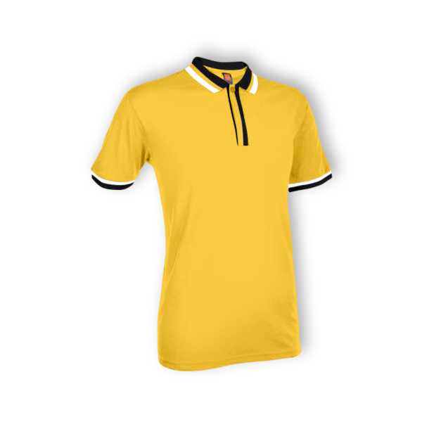 <strong> OREN SPORT </strong> - SJ04 Unisex Collar Tshirt - Golden Yellow, 3XL
