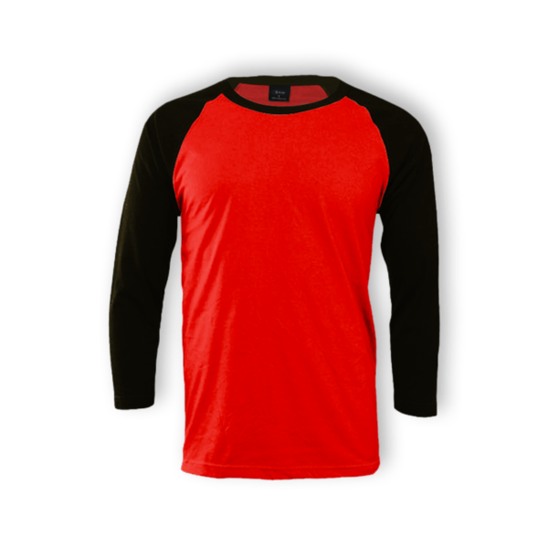 <strong> ENZO </strong> - 1028A Raglan Long Sleeve Round Neck (30T/C) - Adult - Red, 3XL