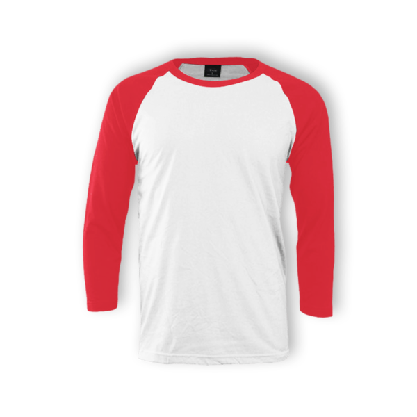 <strong> ENZO </strong> - 1028A Raglan Long Sleeve Round Neck (30T/C) - Adult - White, 3XL