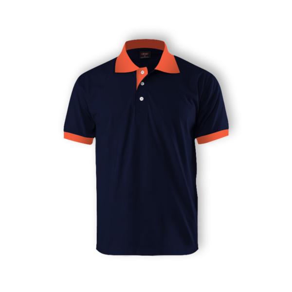 <strong> ENZO </strong> - 2000 Cut & Sew Collar Shirt - Navy, 3XL