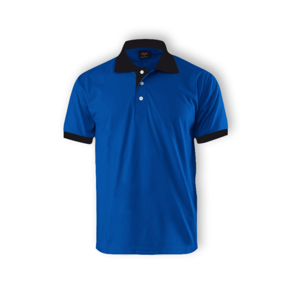 <strong> ENZO </strong> - 2000 Cut & Sew Collar Shirt - Royal Blue, 3XL