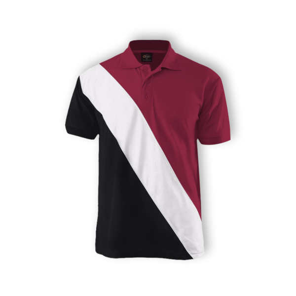 <strong> ENZO </strong> - 2572 Cut & Sew Lacoste Polo - Fuchsia, 3XL