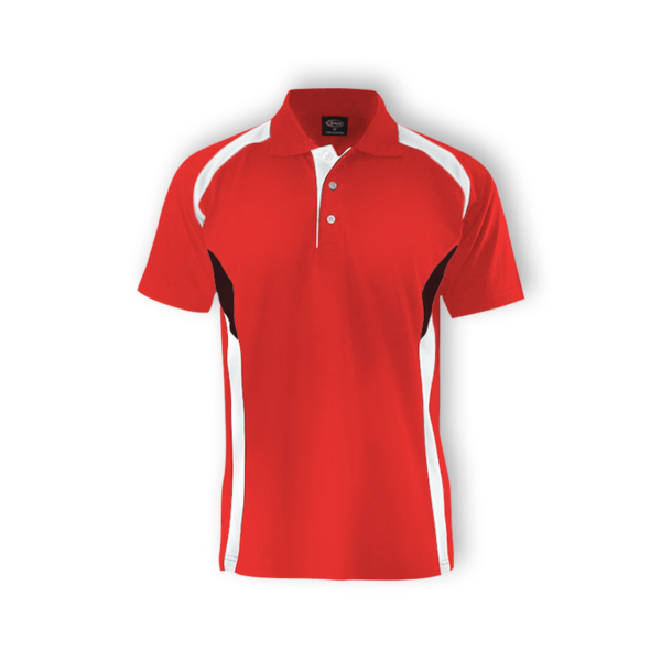 <strong> ENZO </strong> - 2816 Cut & Sew Polo Shirt - Red, 3XL